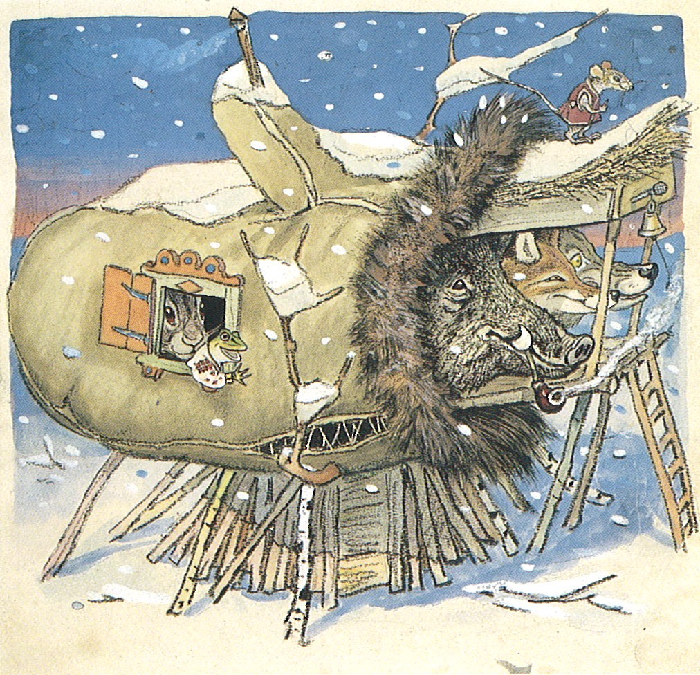 vgenii Rachev (Russia), from The Mitten (Fukuinkan Shoten Publishers), 1950