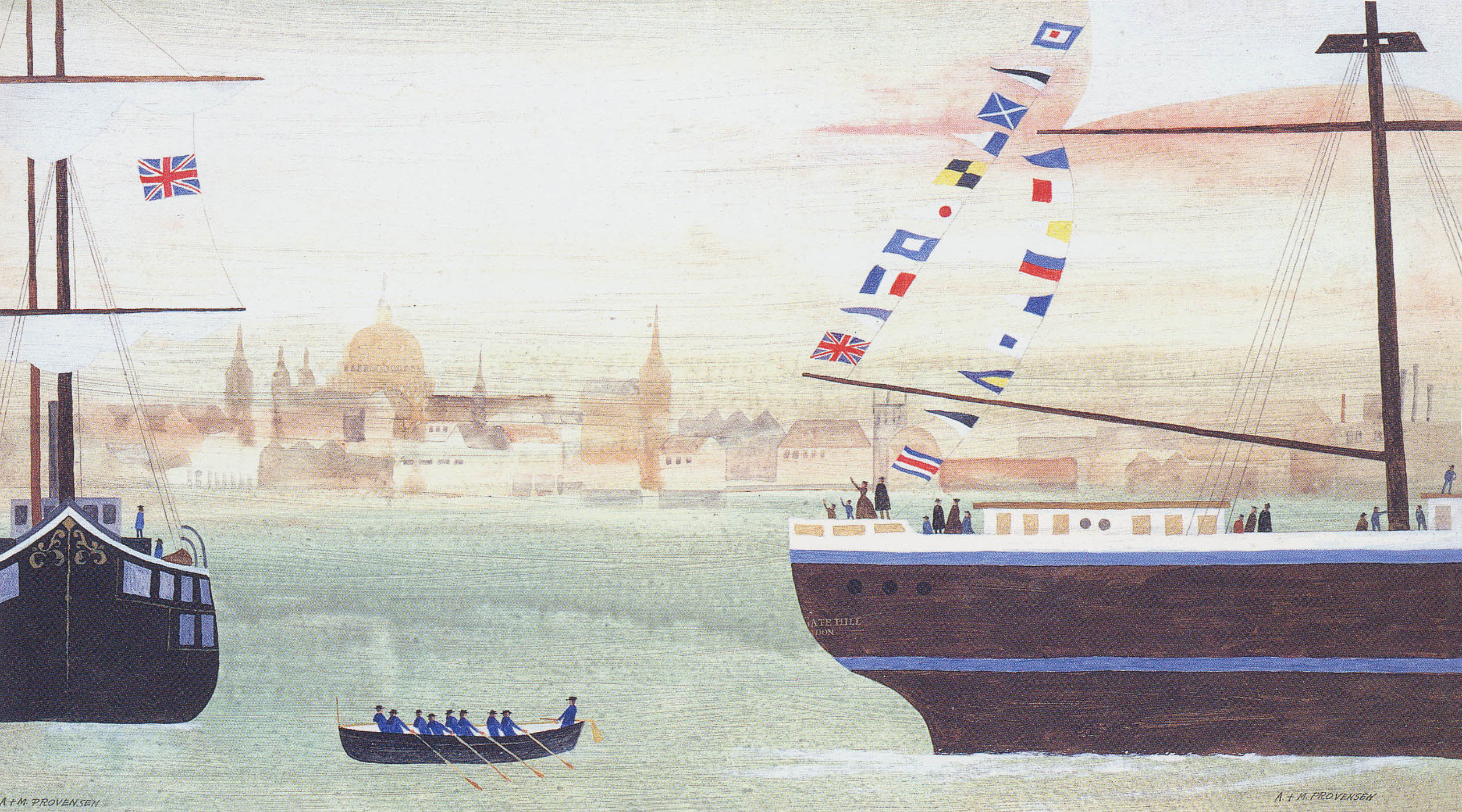 Martin & Alice Provensen, from The Voyage of the Ludgate Hill, c.1987