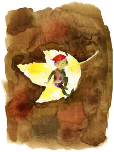 いわさきちひろ　木の葉の精　1973年