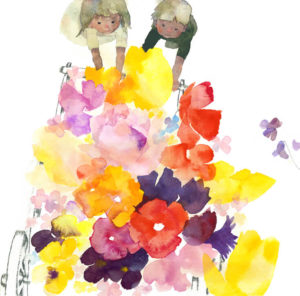 いわさきちひろ はなぐるま 1967年