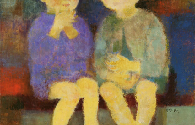作品：いわさきちひろ　子ども　1962年