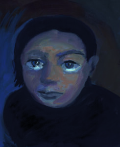 『ひとのなみだ』（内田麟太郎 文／ｎａｋａｂａｎ 絵　童心社）より　 2024年　個人蔵