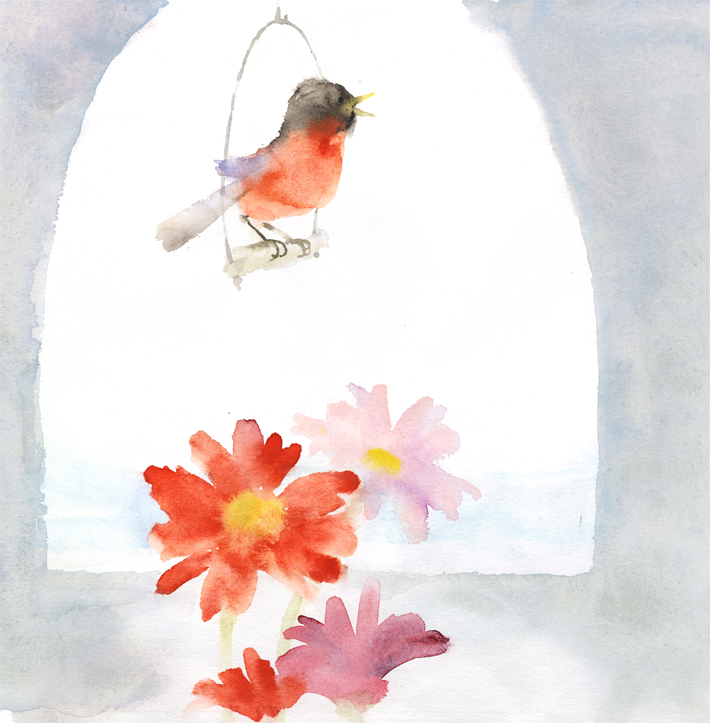 鳥かごの小鳥　『ことりのくるひ』（至光社）より　1971年