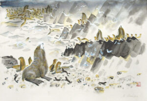 図２　マイ・ミトゥーリッチ（ロシア）
『コマンドルの島じま』より　１９６８年