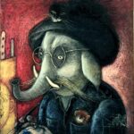 ユゼフ・ヴィルコン　画家の自画像　1993年