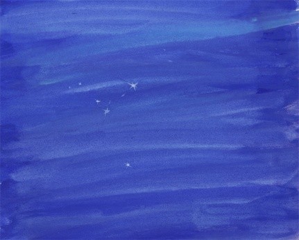 いわさきちひろ　おほしさま　『ゆきのひのたんじょうび』　（至光社）より　　1972年