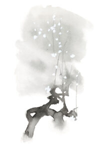 いわさきちひろ 梅『万葉のうた』(童心社)より 1970年