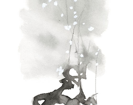 いわさきちひろ　梅『万葉のうた』（童心社）より　1970年