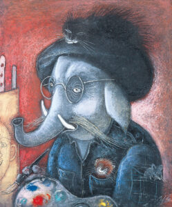 ユゼフ ヴィルコン 画家の自画像　1993年