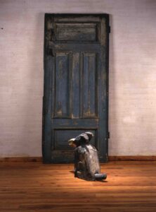 ユゼフ・ヴィルコン　「ドアの前の犬」のエスキース　1995年