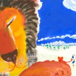 あべ弘士　『ライオンのながいいちにち』（佼成出版社）より　2003年