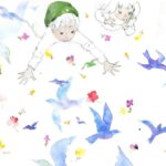 いわさきちひろ　『青い鳥』（世界文化社）より　1969年