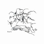 いわさきちひろ　絵本を見る子どもたち 『育児の百科』（岩波書店）より　1967年